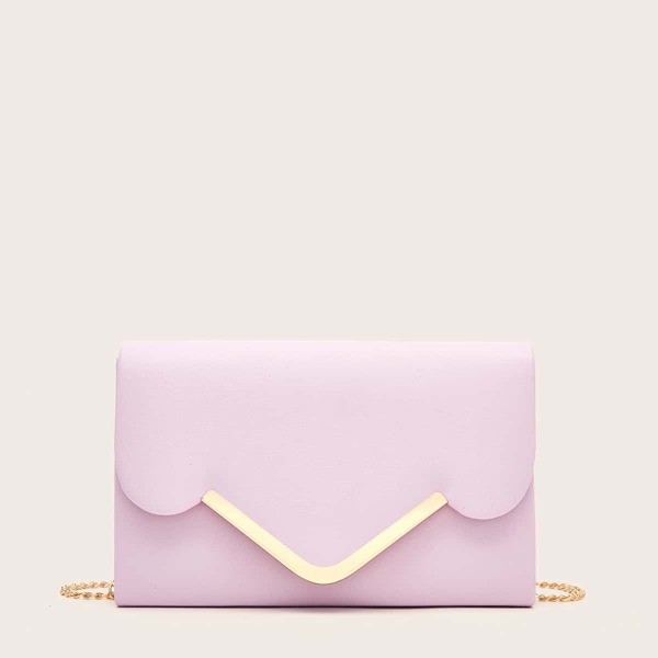 

Сумка-клатч на цепочке, Лиловый фиолетовый