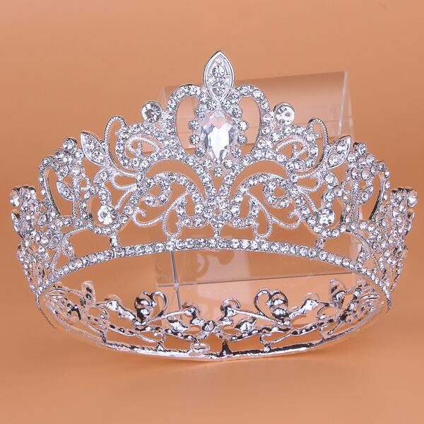 

Rhinestone Decor Hair Accessory, Silver