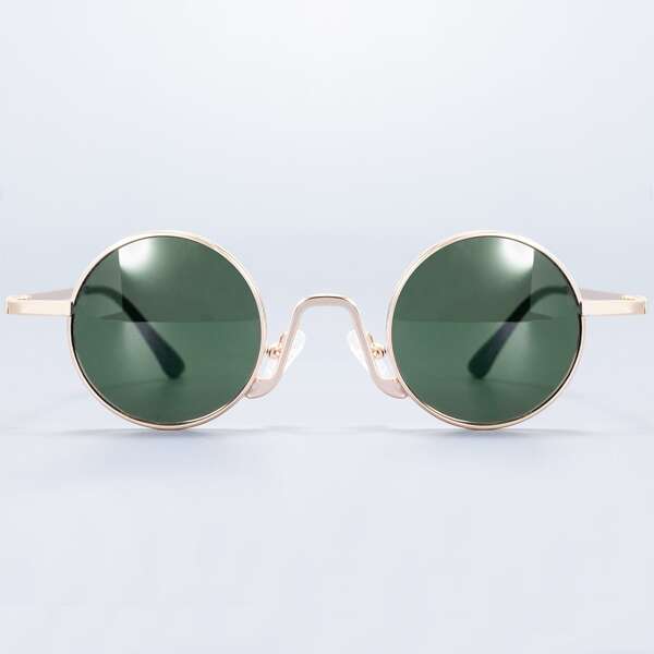 

Мужские солнечные очки в металлической оправе, Зелёные