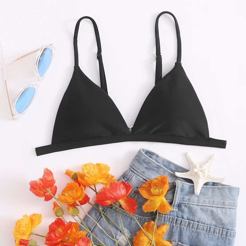 

Triangle Bikini Top, Black