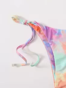 Swim Mod 3pack bikini segitiga tie dye dan rok pantai - MultiWarna - View 3