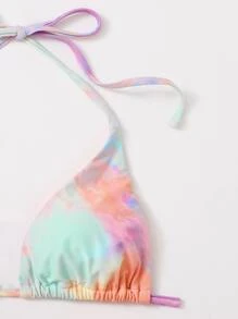 Swim Mod 3pack bikini segitiga tie dye dan rok pantai - MultiWarna - View 5