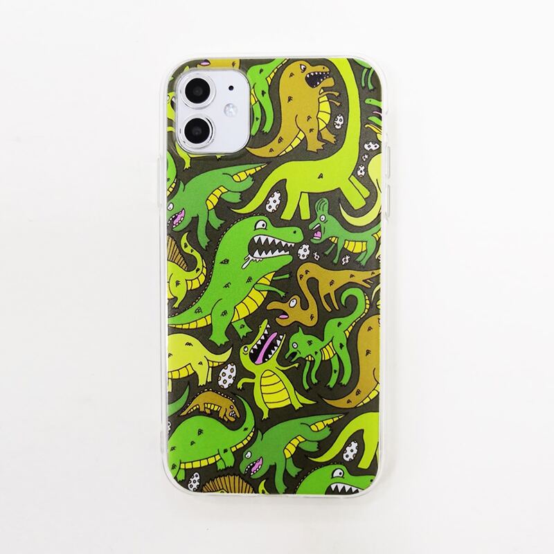 

1pc Cartoon Graphic iPhone Case, Multicolor