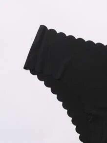 5pack Seamless Scallop Trim Panty Set - Black - View 4