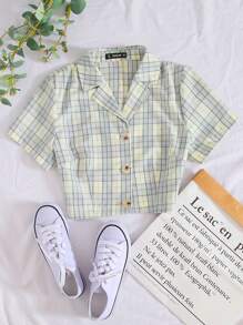 Muchica 格紋翻領襯衫