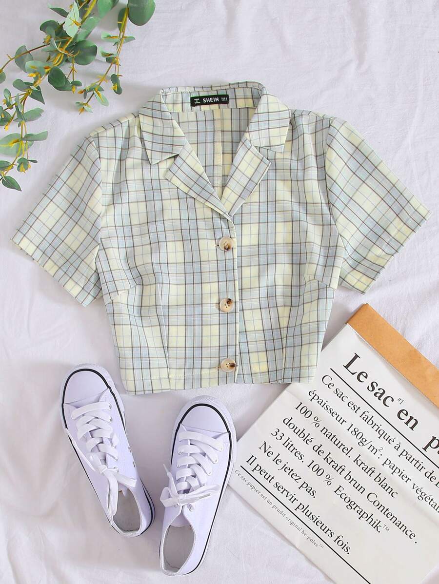 Muchica 格紋翻領襯衫