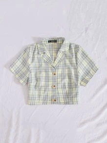 Muchica 格紋翻領襯衫