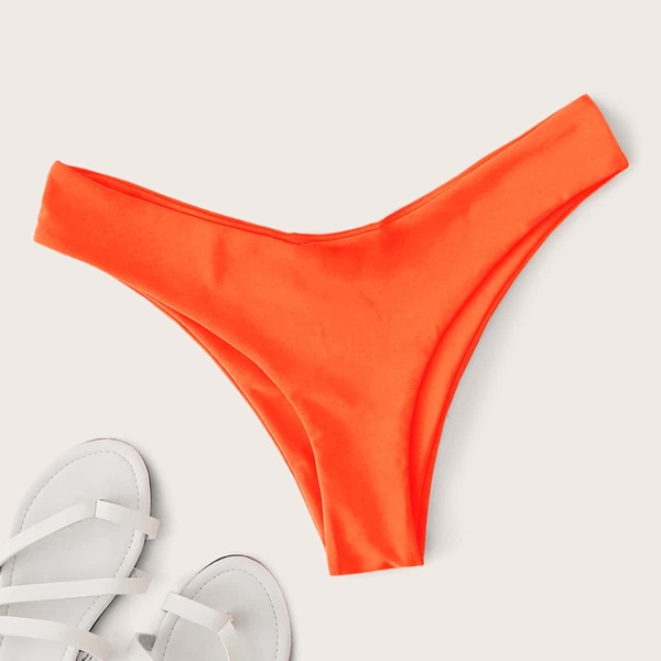 

High Cut Bikini Panty, Orange bright