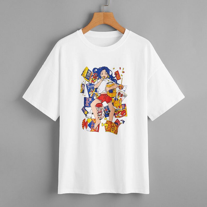 

Figure Graphic Tee, White