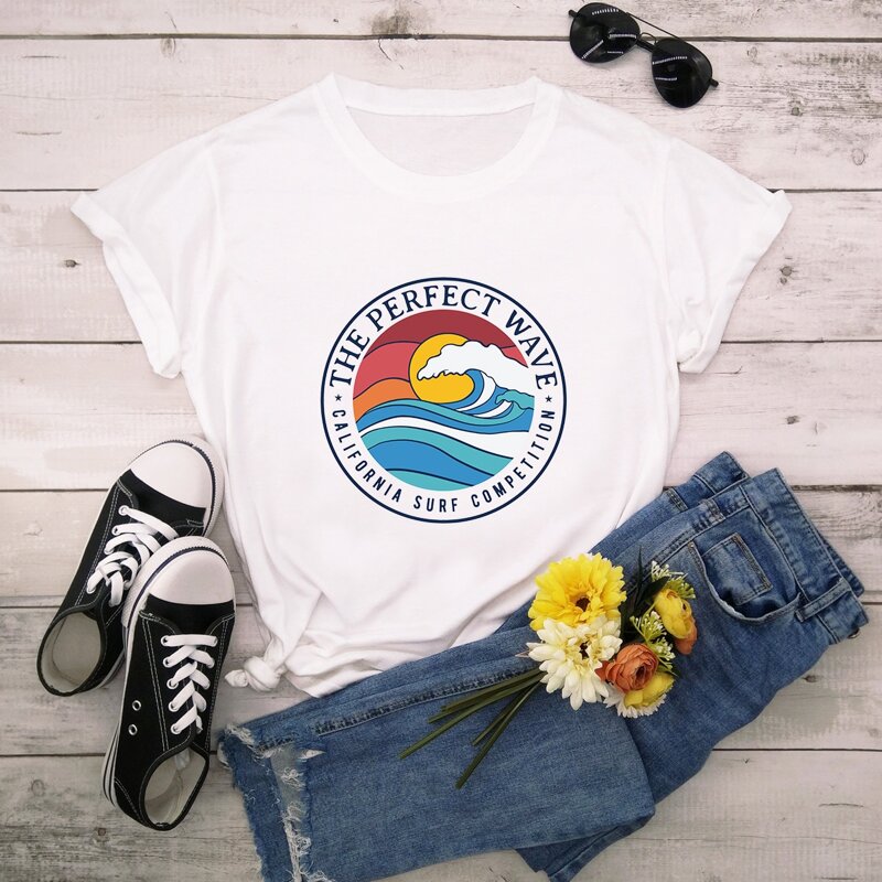 

Wave Graphic Tee, White