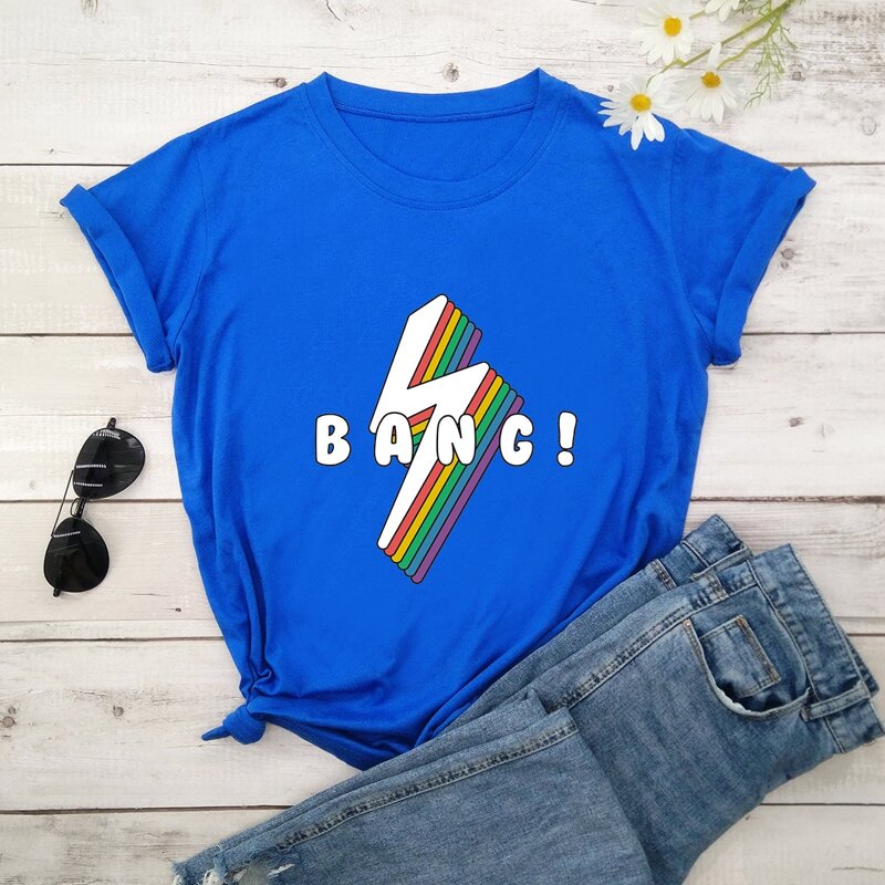 

Lightning Graphic Tee, Royal blue