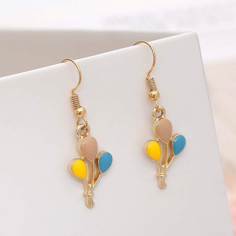 

Balloon Drop Earrings, Multicolor
