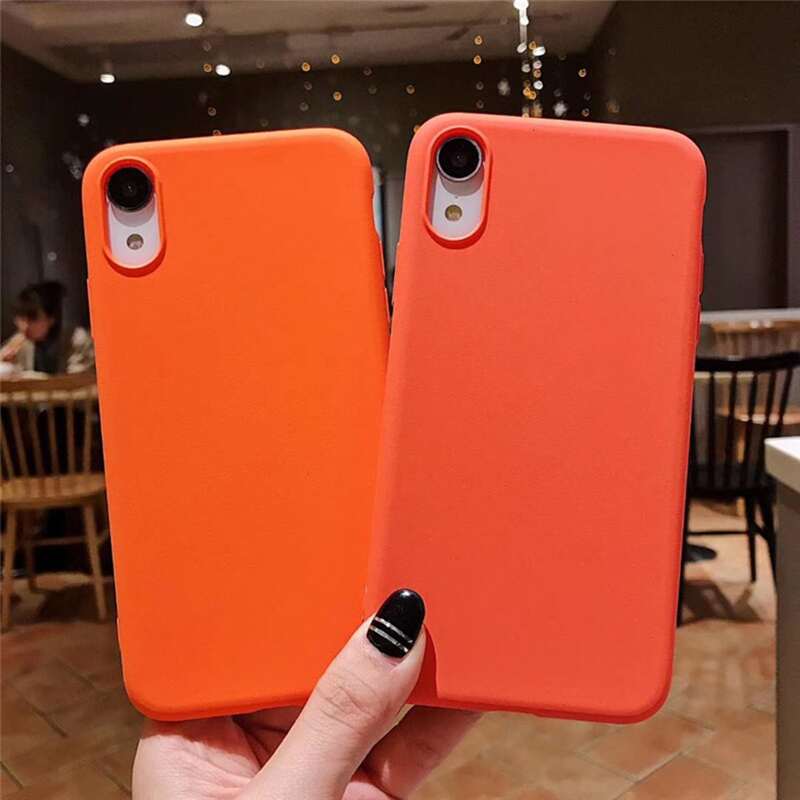 

Solid iPhone Case, Orange bright