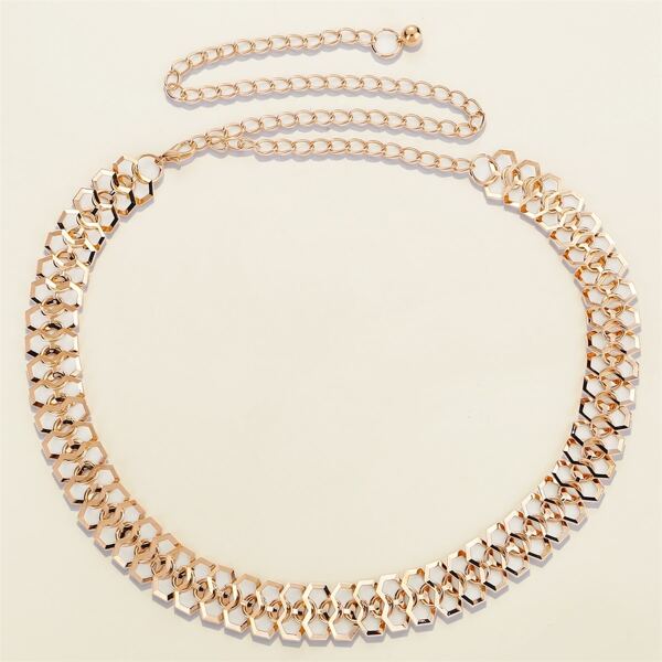 

Simple Chain Belt, Gold