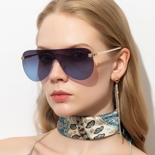 

Flat Top Shield Sunglasses
