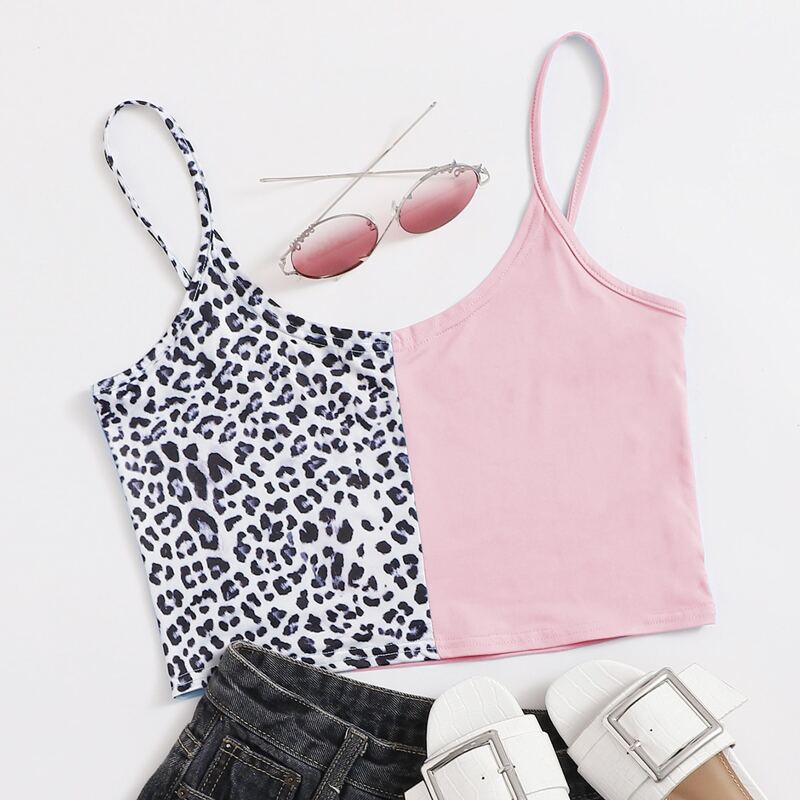 

Contrast Leopard Cami, Multicolor