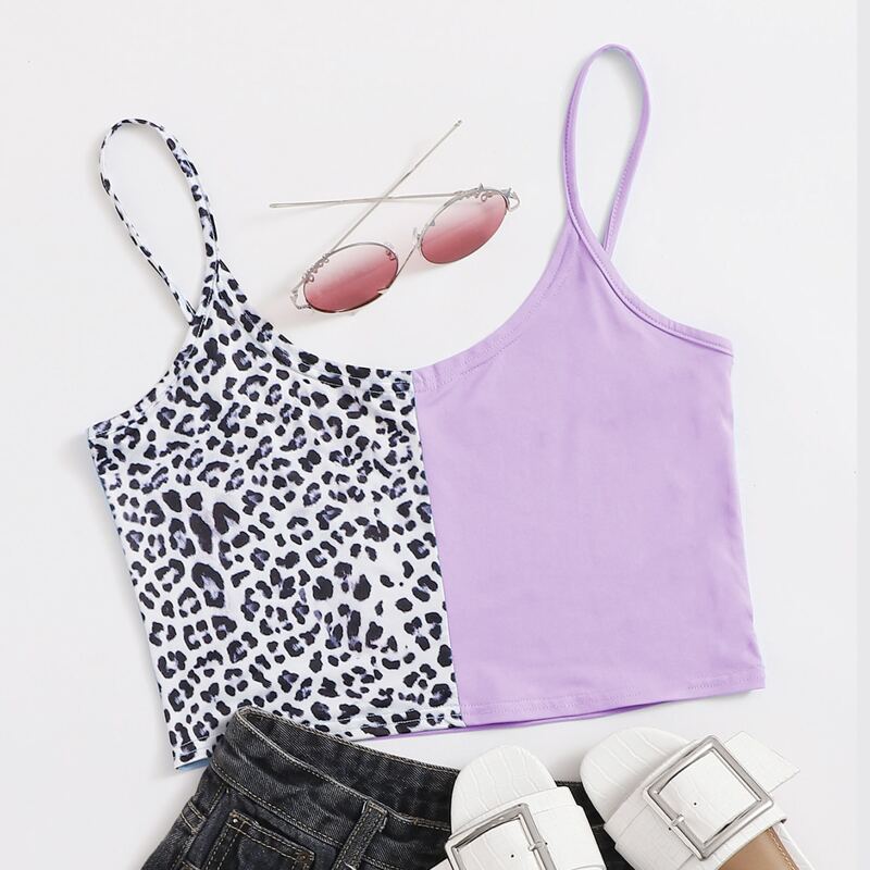 

Contrast Leopard Cami, Multicolor