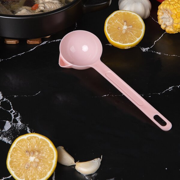 

Plastic Oil Filter Soup Spoon, Pink