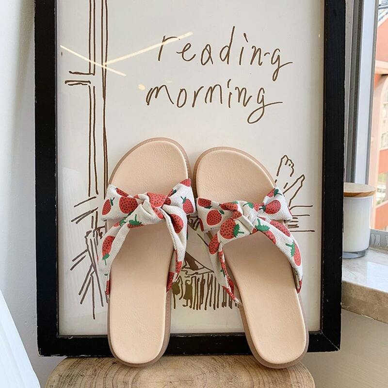

Strawberry Knot Slide Sandals, Multicolor
