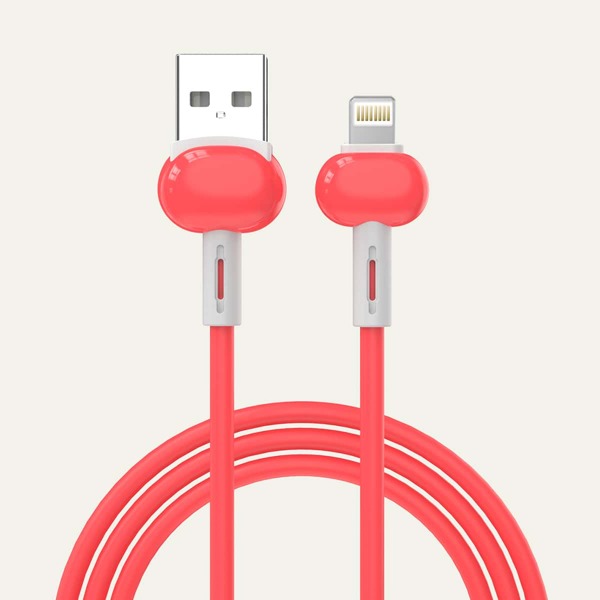 

1pc Fast Charging Data Cable, Red