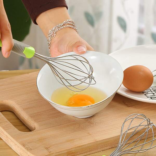 

1pc Stainless Steel Whisk, Multicolor