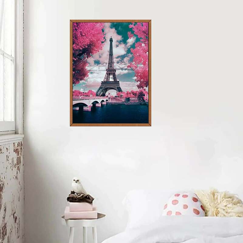 

Eiffel Tower Print Diamond Painting, Multicolor