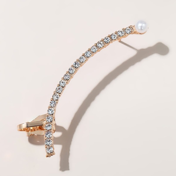 

Rhinestone Decor Ear Cuff, Gold