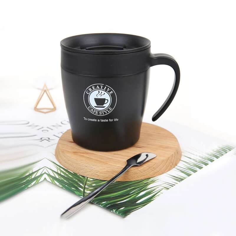 

Coffee Cup With Spoon, Black