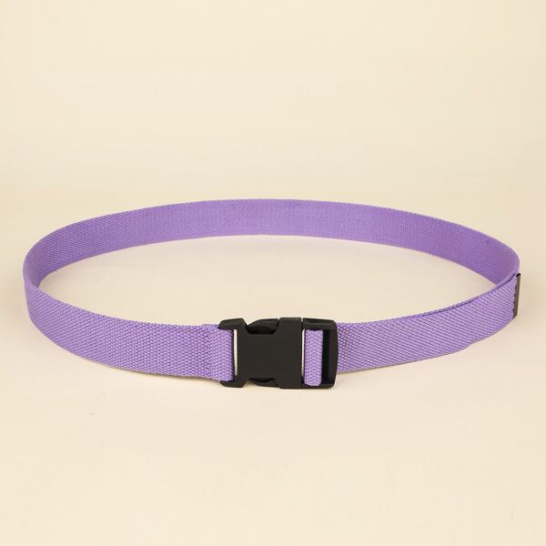 

Release Buckle Decor Tape Belt, Purple