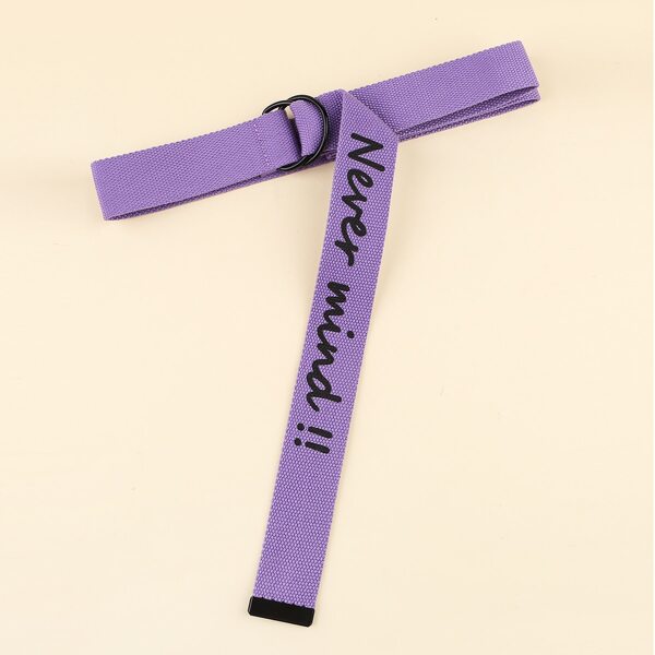 

Letter Graphic Tape Belt, Purple