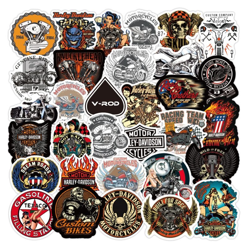 

50pcs Motorcycle Sticker, Multicolor
