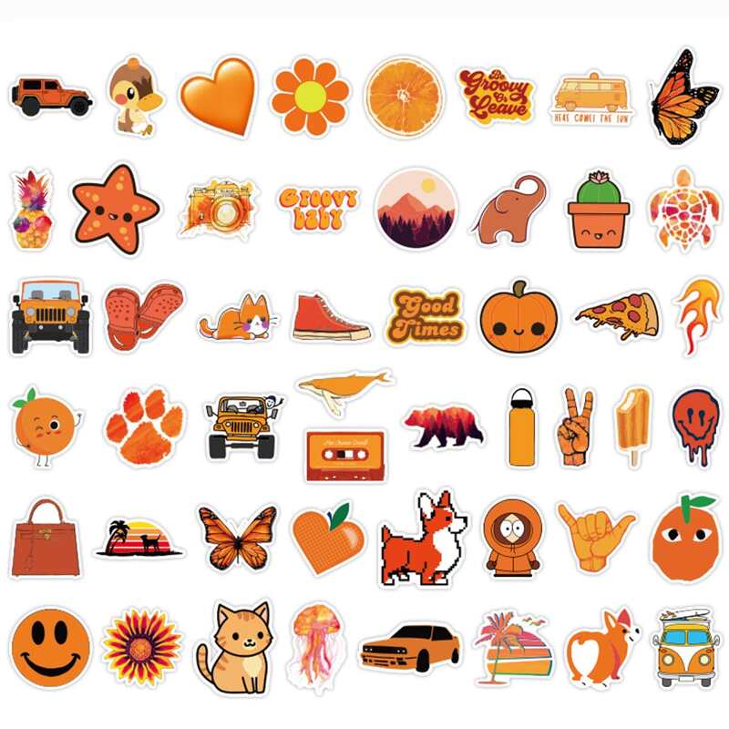 

50pcs Cartoon Sticker, Multicolor