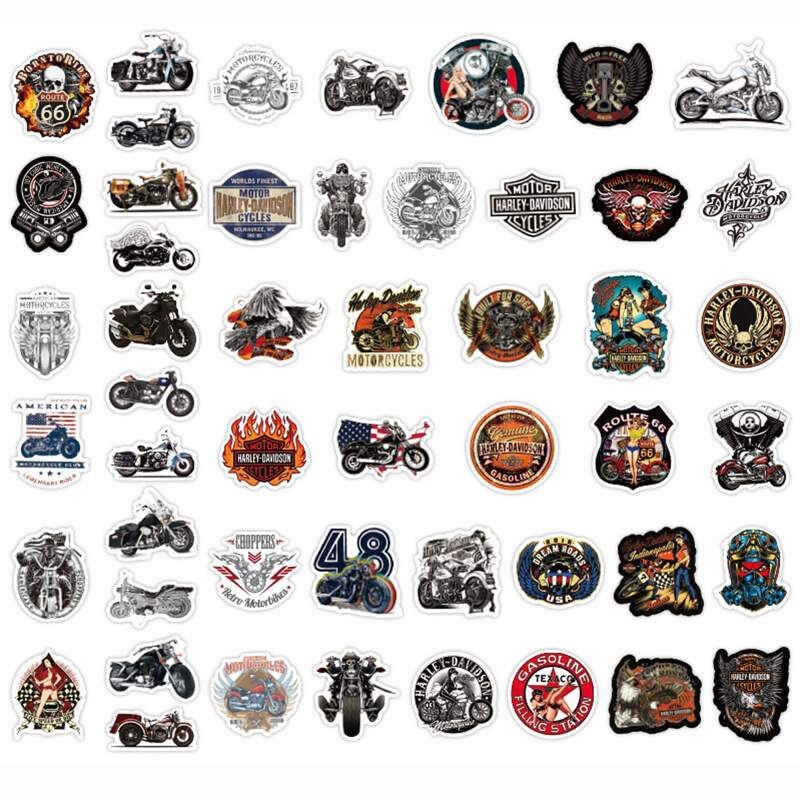 

100pcs Motorcycle Sticker, Multicolor
