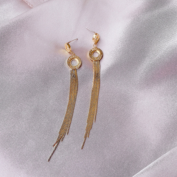 

Tassel Drop Earrings, Gold