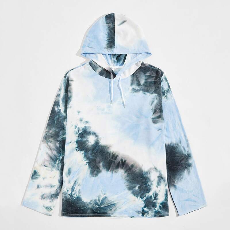 

Guys Tie Dye Drawstring Hoodie, Multicolor