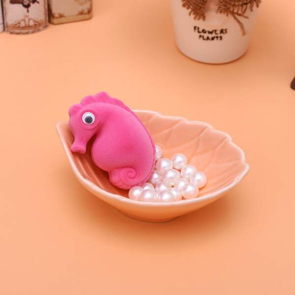 

Seahorse Shaped Jewelry Storage Box, Pink