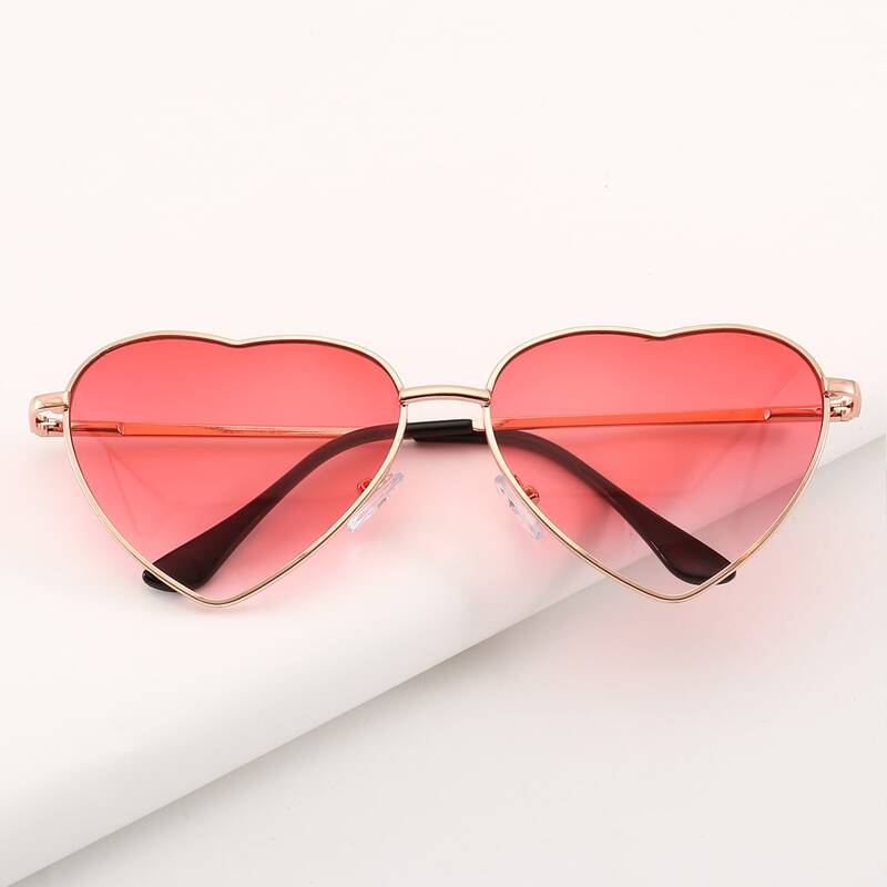 

Heart Frame Sunglasses, Pink