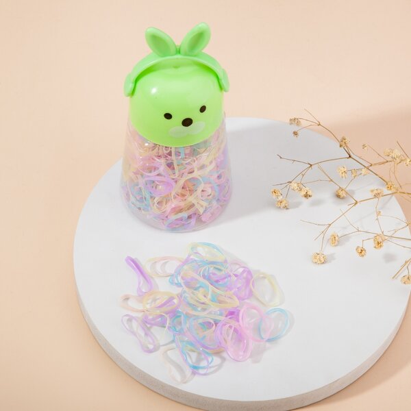

280pcs Toddler Girls Disposable Hair Tie, Multicolor