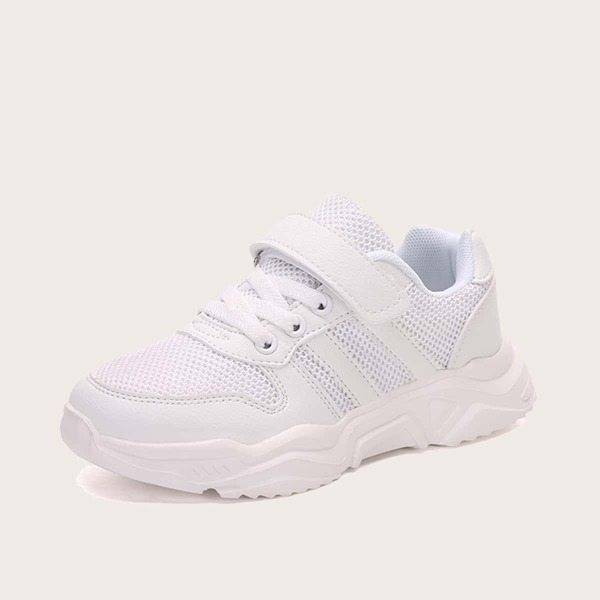 

Сетчатые кроссовки на липучке для девочек, Белый