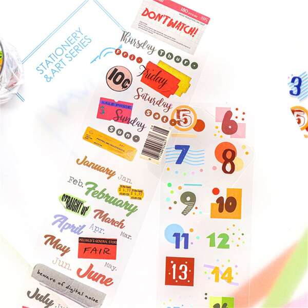 

1roll Mixed Pattern Random Decorative Tape, Multicolor
