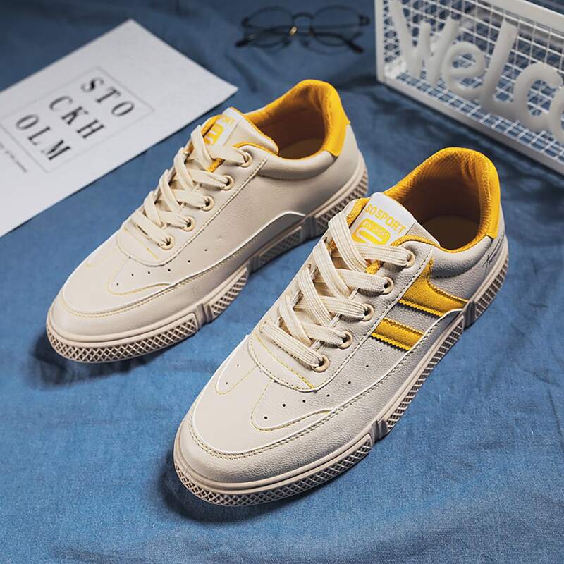 

Guys Lace-up Front Skate Shoes, Beige