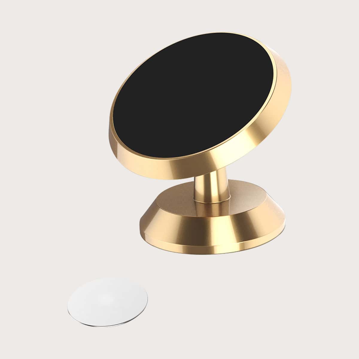 

1pc Car Suction Cup Phone Holder, Gold
