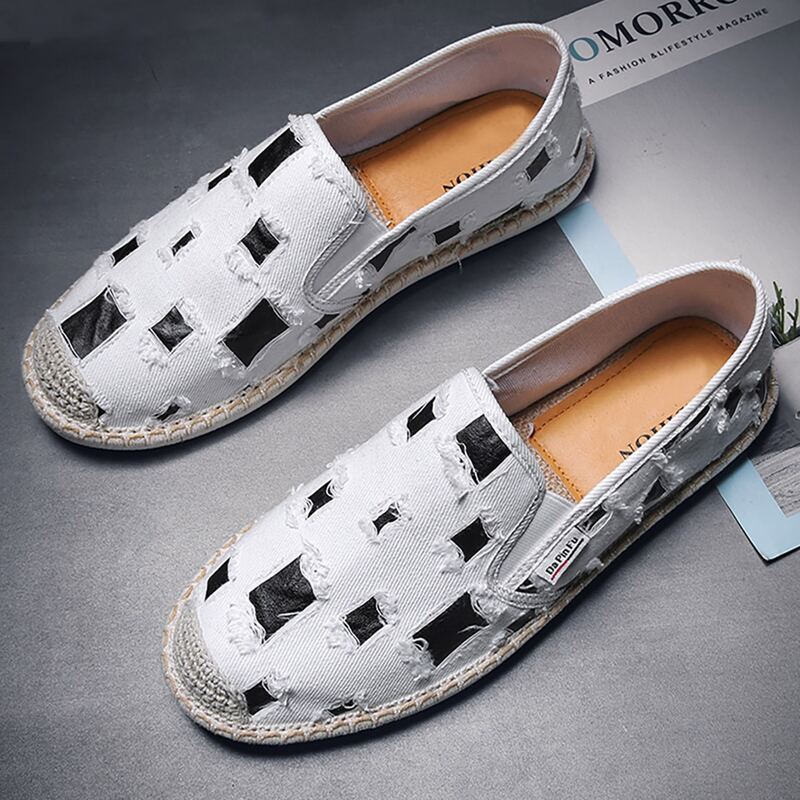 

Guys Colorblock Slip On Loafers, White