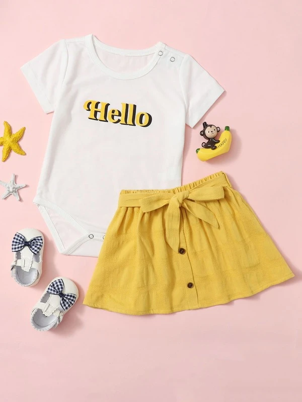 Conjuntos Bebe Cinta Letras Multicolor Casual Moda De Mujer Shein Mexico