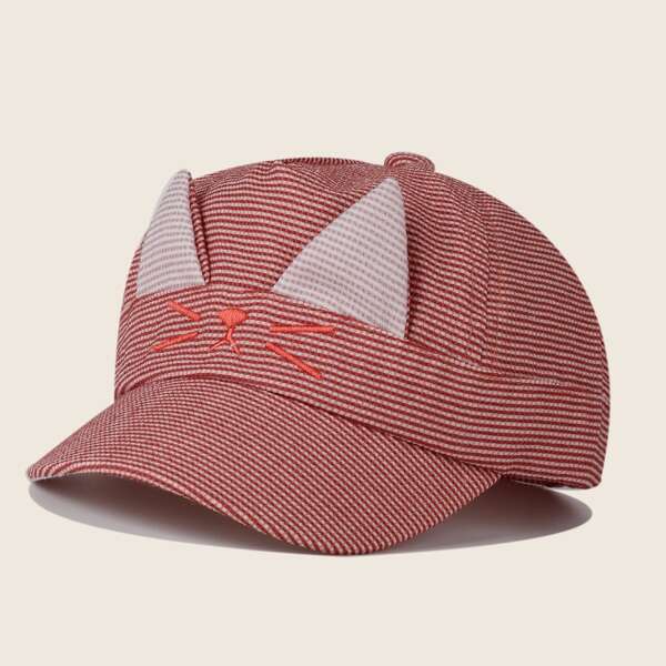 

Baby Ear Decor Baseball Cap, Burgundy