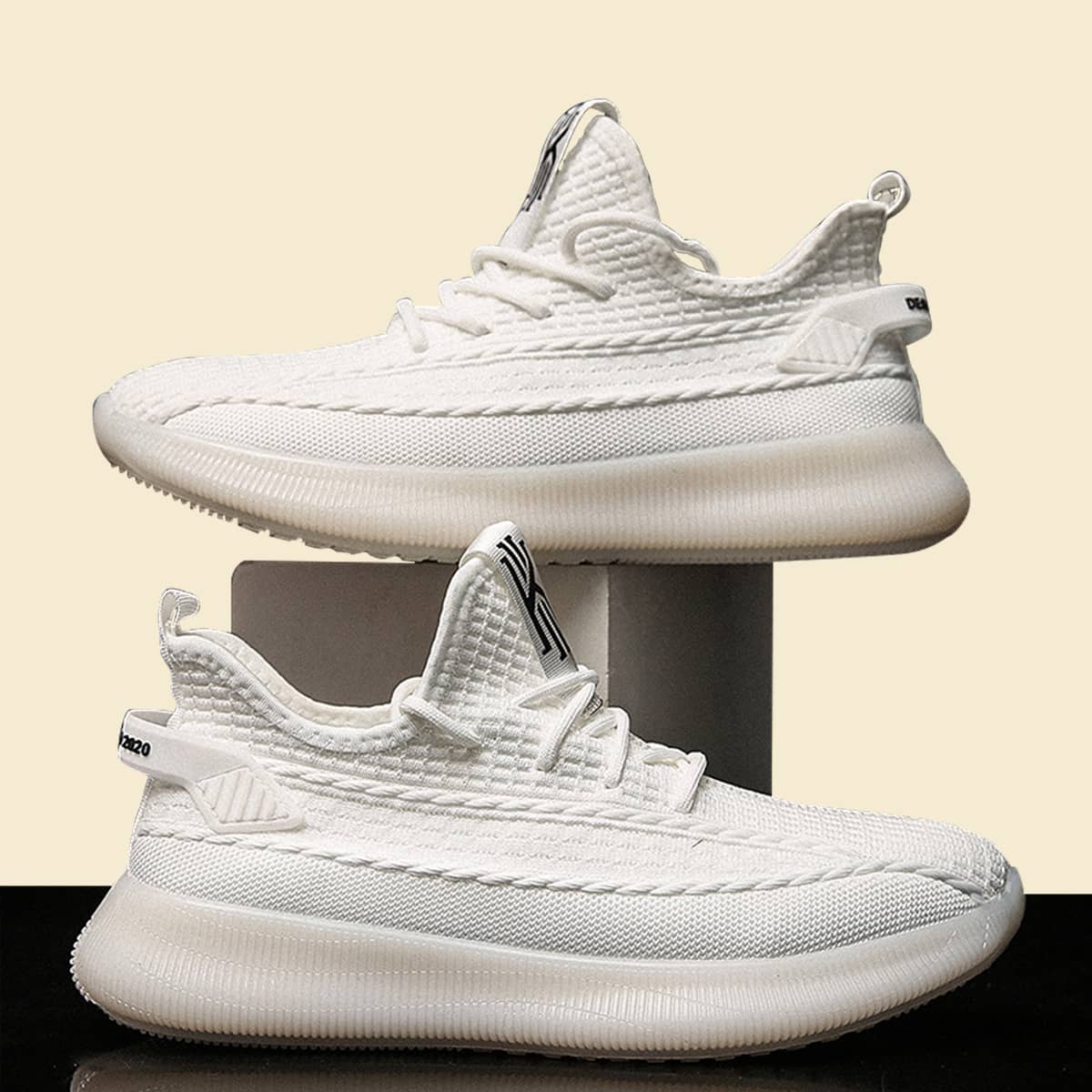 

Guys Lace-up Front Low Top Sneakers, White