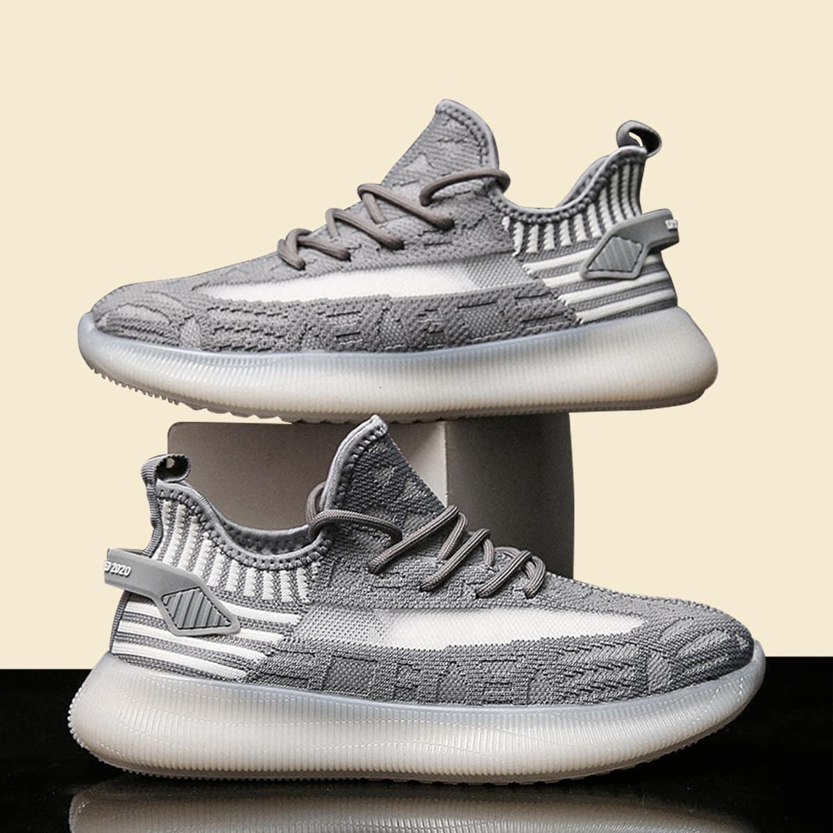 

Guys Lace-up Front Low Top Sneakers, Grey