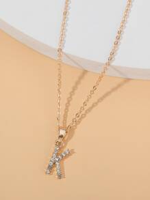 Collar con letra - Amarillo Oro - Ver 1