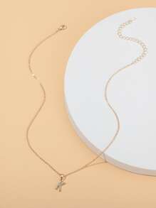 Collar con letra - Amarillo Oro - Ver 5