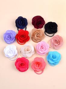 bilicaca 13pcs Toddler Girls Floral Decor Hair Tie